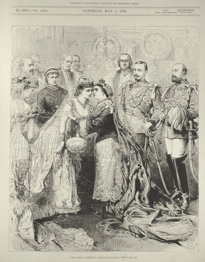 The Royal Wedding: Prince Leopold, Duke of Albany to Princess Helen of Waldeck-Pyrmont in St. George